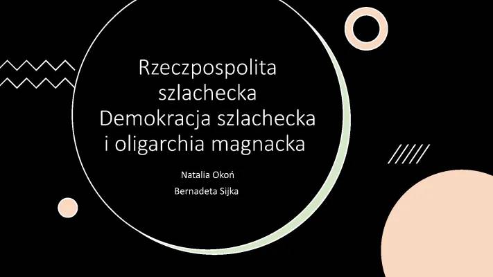 Rzeczpospolita Obojga Narodów i Demokracja Szlachecka