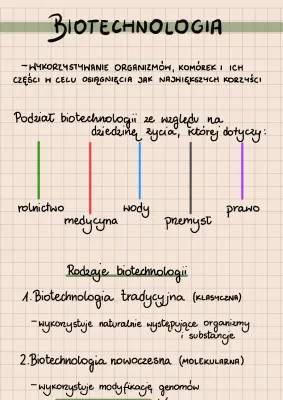 Biotechnologia i Inżynieria Genetyczna dla 3 Liceum