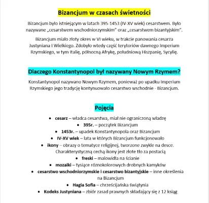 Złoty okres Bizancjum w VI wieku: Dlaczego Konstantynopol był Nowym Rzymem?