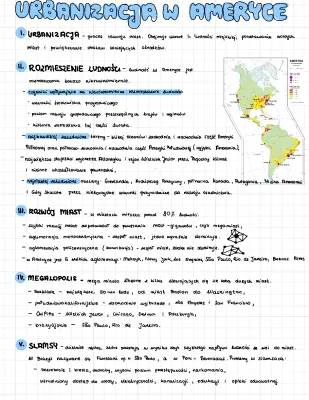 Urbanizacja w Ameryce: Ciekawostki i Grafonotka dla Klasy 8