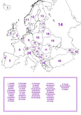 Mapa Europy - Państwa, Stolice i Granice dla Dzieci