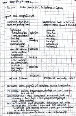 Co to są nauki geograficzne? Podział nauk geograficznych