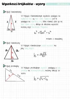 Jak obliczyć wysokość i środkową w trójkącie? Wzory i przykłady!