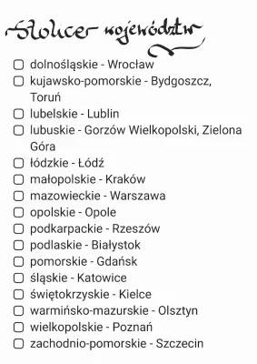 Województwa i ich stolice - Przewodnik dla dzieci