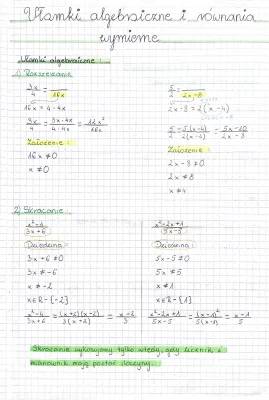 Jak Mnożyć i Dzielić Ułamki Algebraiczne – Proste Równania i Nierówności