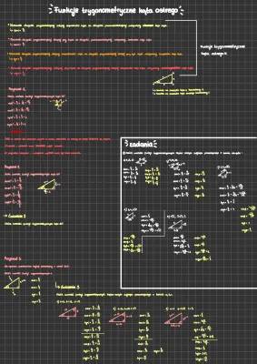 Funkcje Trygonometryczne i Twierdzenie Pitagorasa: Zadania dla Klasy 7 i 8