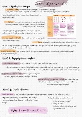 Termodynamika klasa 3 liceum Nowa Era - Powtórzenie i zadania