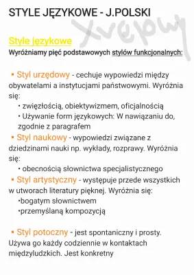 Czym są style językowe? Jakie są style w polskim?