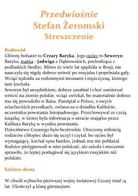 Przedwiośnie - streszczenie i bohaterowie