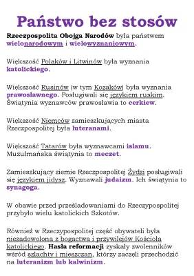 Tolerancja religijna i konfederacje w Polsce: Akt warszawski, bracia polscy i Arianie