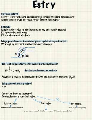 Estry i tłuszcze sprawdzian - Kwasy karboksylowe, właściwości, zastosowanie