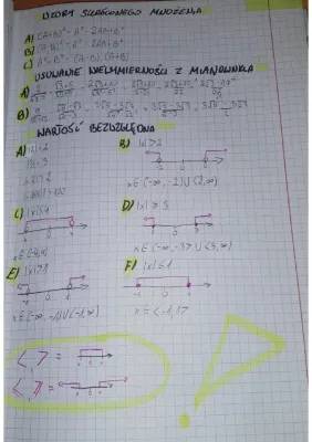 Język matematyki - Sprawdziany i Materiały klasa 1 liceum