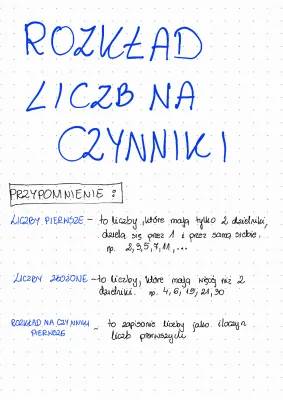 Rozkład liczby na czynniki pierwsze - kalkulator, zadania, przykłady, algorytm (klasa 1, klasa 5, Python, C++)