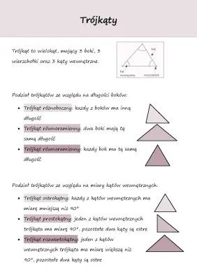 Co trzeba wiedzieć o trójkątach? Rodzaje, cechy i wzory