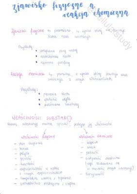 Zjawiska fizyczne i reakcje chemiczne - przykłady i ciekawostki dla klasy 7