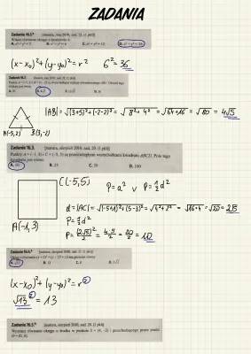 Matura Matematyka 2010-2012: Odpowiedzi i Równania Okręgów