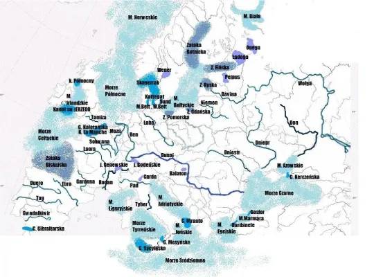 Czy znasz największe jeziora i rzeki Europy? Quiz i mapa do odkrywania