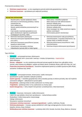 Jak wygląda intensywne rolnictwo towarowe w krajach rozwiniętych i tradycyjne uprawy w Afryce i Azji?