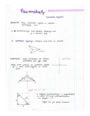 Geometria płaska: Czworokąty, Trapezy i Twierdzenia sinusów