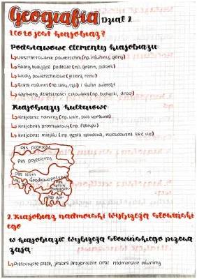 Geografia klasa 5 dział 2 – Krajobrazy Polski PDF