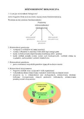 Różnorodność biologiczna: Prezentacja i przykłady dla klasy 8