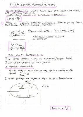 Zjawisko Fotoelektryczne: Wzór, Zadania, Matura i Testy