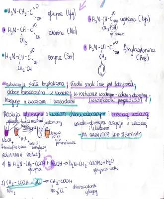Magiczna Kraina Aminokwasów: Reakcje Glicyny i Seryny