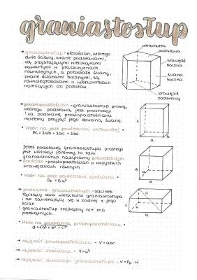 Graniastosłup prosty - definicja, rodzaje, wzory i zadania