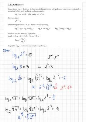 Zadania z Logarytmów dla Maturzysty - PDF i Rozwiązania