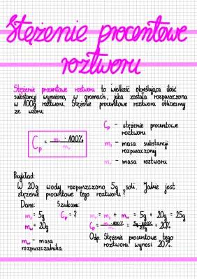 Jak obliczyć stężenie procentowe roztworu - Kalkulator, wzory i zadania