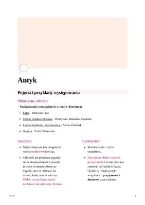 Antyk - Najważniejsze Informacje i Pojęcia dla Dzieciaków