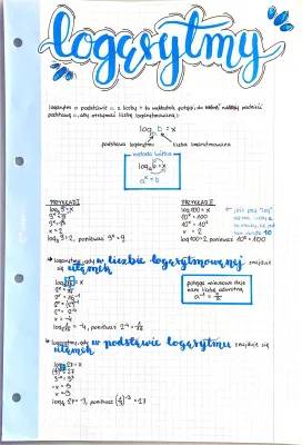 Równania i Nierówności Logarytmiczne - Wzory i Zadania dla Liceum
