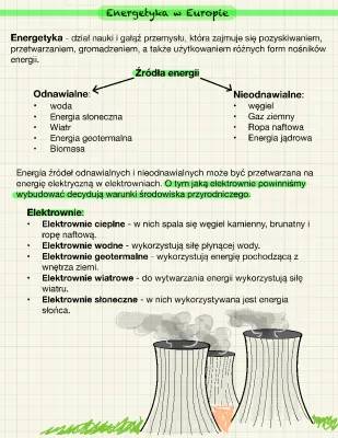 Odnawialne i Nieodnawialne Źródła Energii – Jakie Są i Jak Działają Elektrownie w Europie