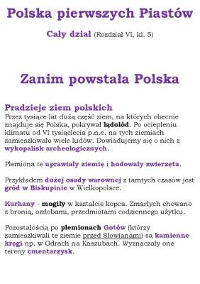 Polska pierwszych Piastów - Sprawdzian, Powtórzenie, Prezentacja klasa 5