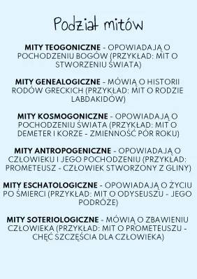 Odkrywamy Świat Mitów: Rodzaje i Przykłady Mitów Teogonicznych i Kosmogonicznych