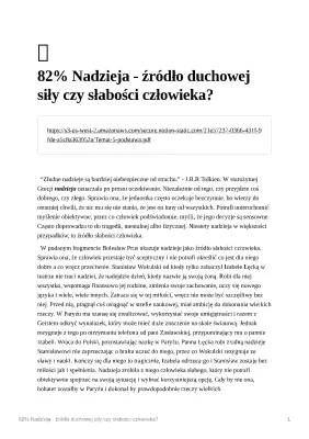 Nadzieja: Siła czy Słabość Człowieka? Motyw Nadziei w Literaturze