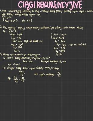 Ciągi rekurencyjne: wzory, przykłady i zadania do klasy 3