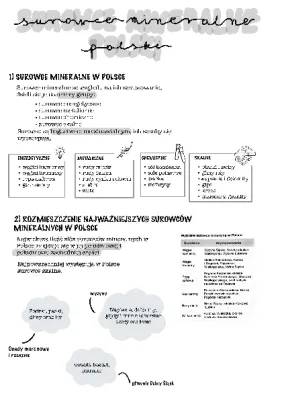 Surowce Mineralne w Polsce: Mapa, Tabela i Znaczenie Gospodarcze