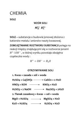 Jak otrzymać sól i co to jest dysocjacja elektrolityczna?