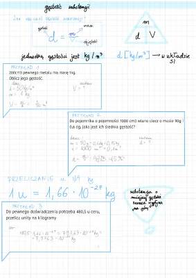 Zadania i Wzory na Gęstość dla Klasy 7 - Chemia