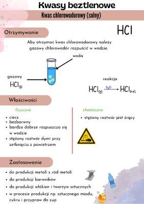 Jakie są kwasy beztlenowe: Chlorowodorowy i Siarkowodorowy, Wzory i Właściwości