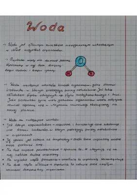 Właściwości Fizyczne i Chemiczne Wody oraz Sole Mineralne w Organizmie