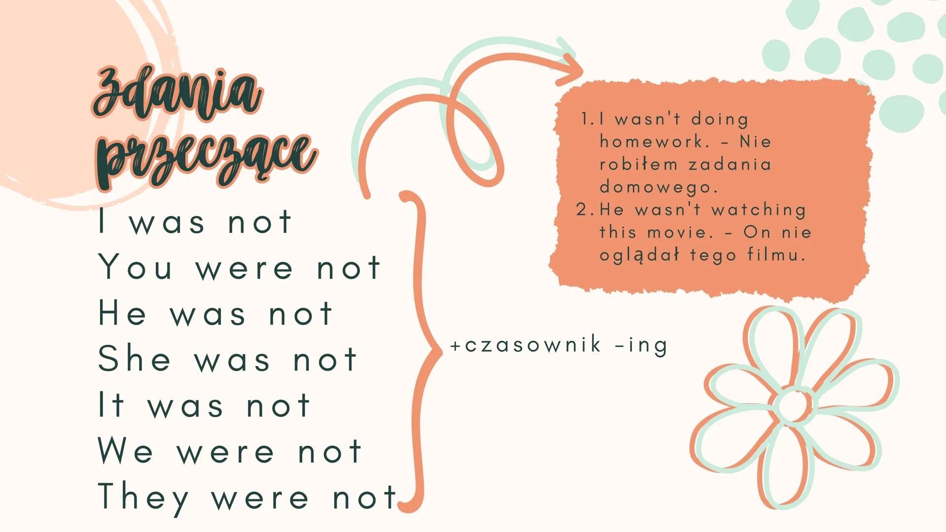 past
Continuous
angielski za pomocą tego
czasu opisujemy.
• dłuższe niedokonane
czynności w przeszłości,
• wstęp do opowiadania,
• dwie lub 