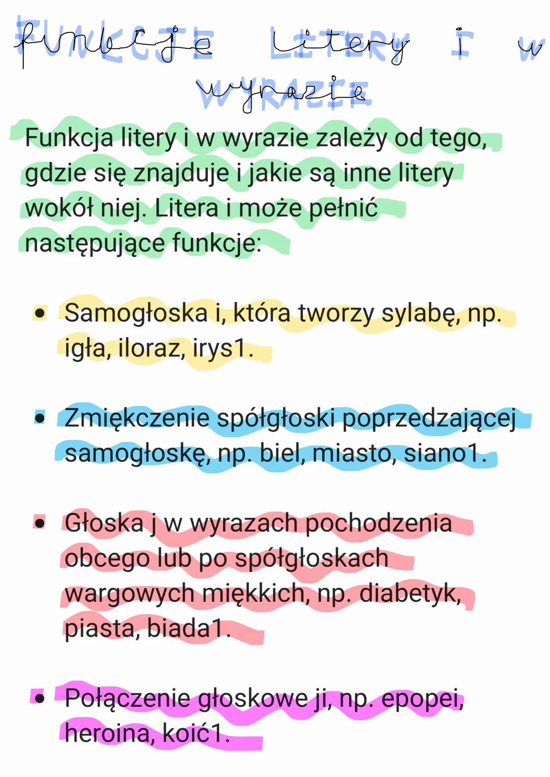 Zastosowanie Litery I w Polskich Słowach