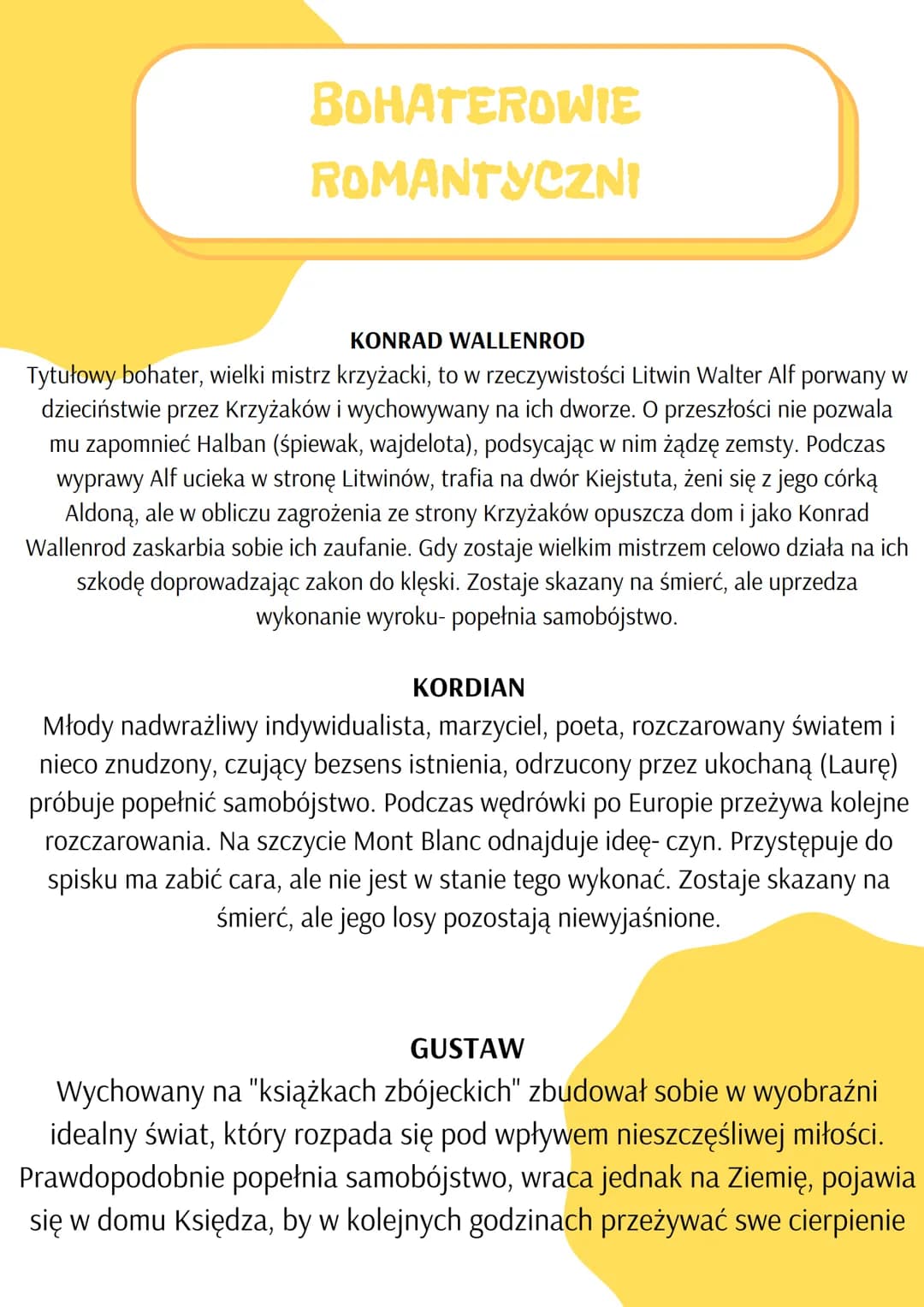 ROMANTYZM
nazwa epoki ma związek ze średniowiecznymi
opowieściami określanymi jako "romanse" czy
"romanty"- pełnymi przygód, fantastyki,
taj