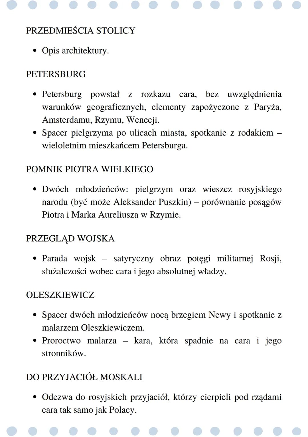 Dziady cz. III
epoka: romantyzm
dramat
romantyczny
●
autor: Adam
Mickiewicz
autentyczne
wydarzenia
01
napisane w 1832 r.
dziady drezdeńskie
