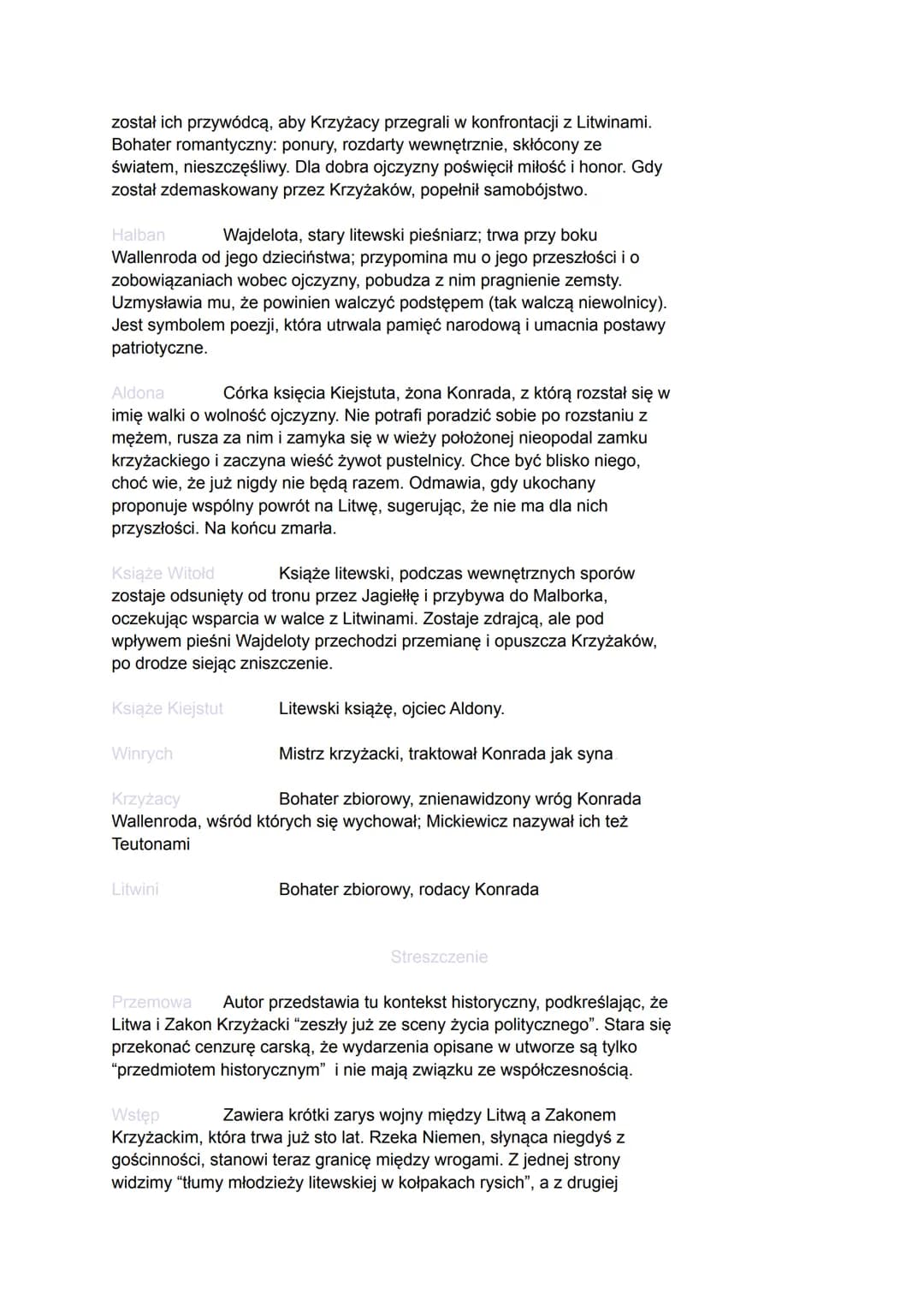 
<p>Utwór "Konrad Wallenrod" to dzieło Adama Mickiewicza, które zostało opublikowane w 1828 roku, w epoce romantyzmu. Autor, będąc członkiem