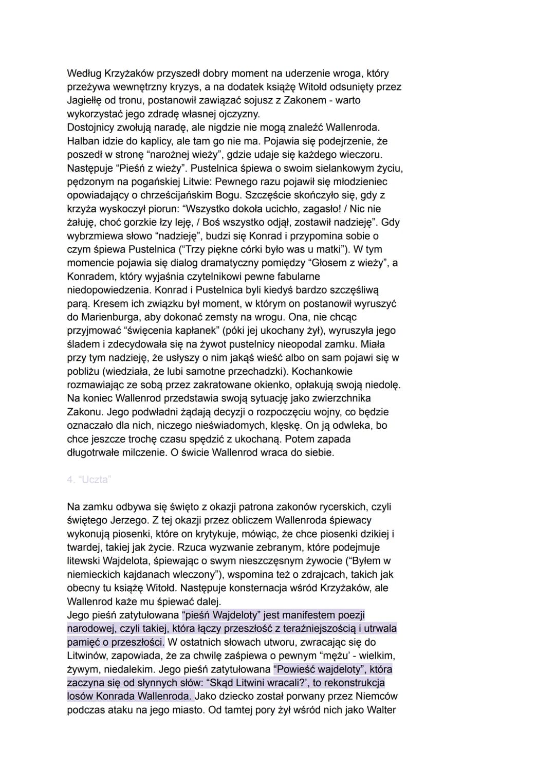 
<p>Utwór "Konrad Wallenrod" to dzieło Adama Mickiewicza, które zostało opublikowane w 1828 roku, w epoce romantyzmu. Autor, będąc członkiem