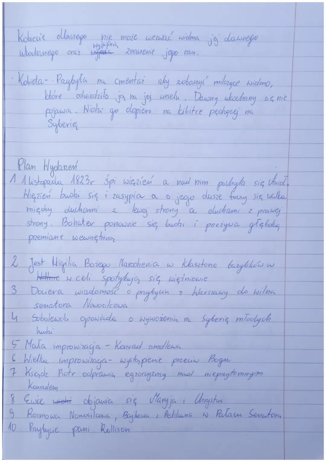 Dziadu a 3
U Mickiewicz
9
Cras i miejsce akcji
Akcja utworn w
Prologu rozgrywa się 1 listopada 1823-
czyli
rozgrywa się w
w dzień Wszystkich