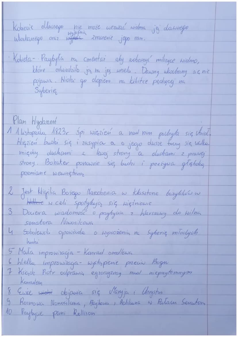 Dziadu a 3
U Mickiewicz
9
Cras i miejsce akcji
Akcja utworn w
Prologu rozgrywa się 1 listopada 1823-
czyli
rozgrywa się w
w dzień Wszystkich